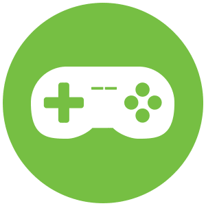 Animated video game player icon